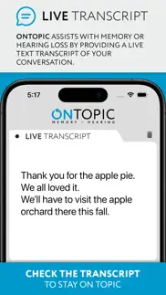 ontopic memory + hearing iphone screenshot 2