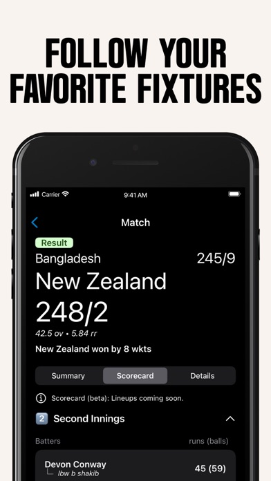 LBW Live Scores Screenshot