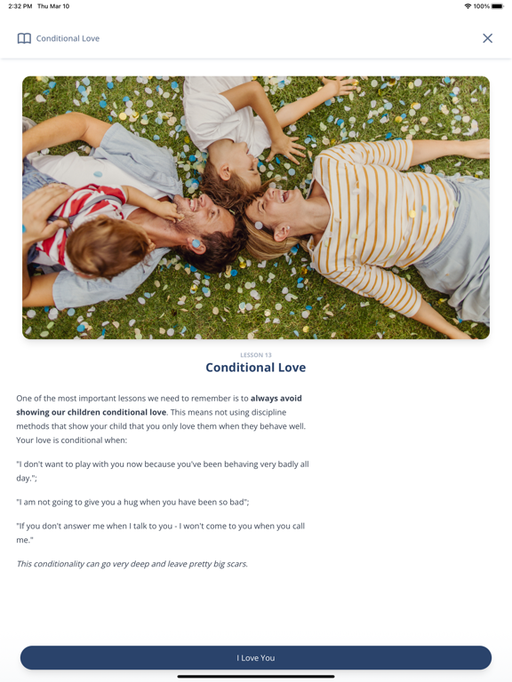 Ommm Positive Parenting iPad app afbeelding 2
