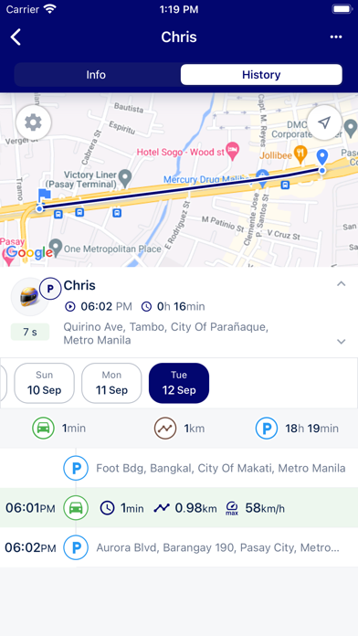 SSD GPS Elite Track Screenshot