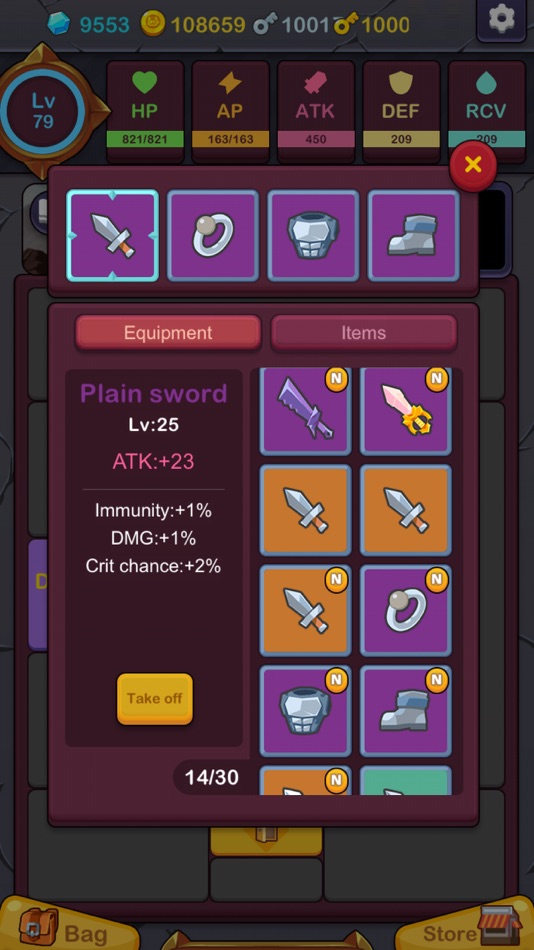 #7. Minimal Dungeon RPG: Awakening (iOS) 由: CapPlay Interactive Inc.