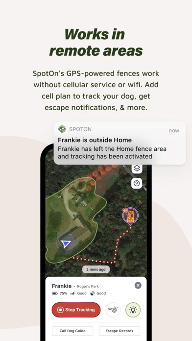 SpotOn GPS Fence Screenshot