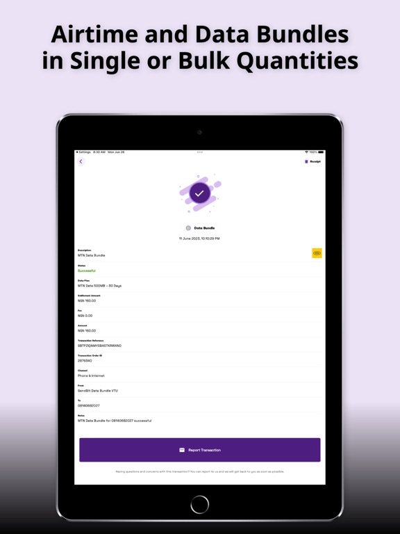 SendBit App iPad screenshot 3 - Finance app