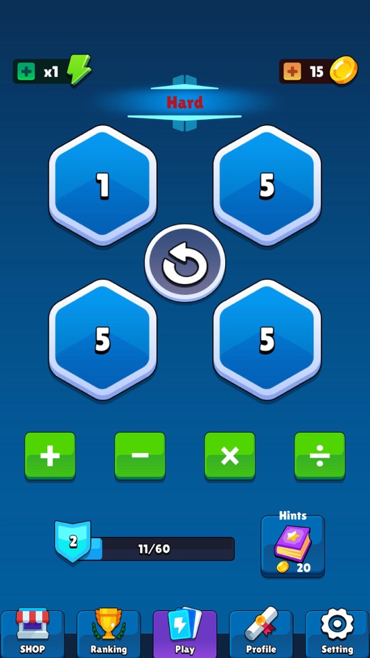 #4. Math 24 Global Game (iOS) 由: Kai Liu