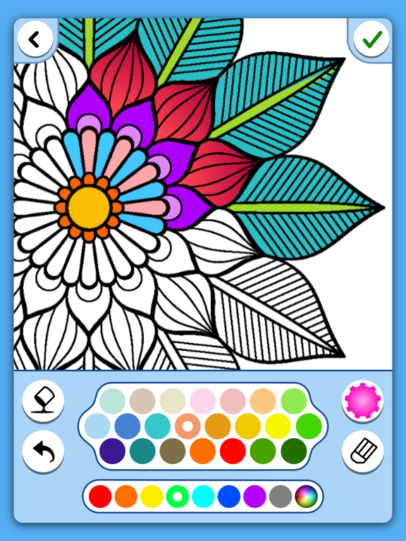 Screenshot #5 pour Coloriage de mandala de fleurs