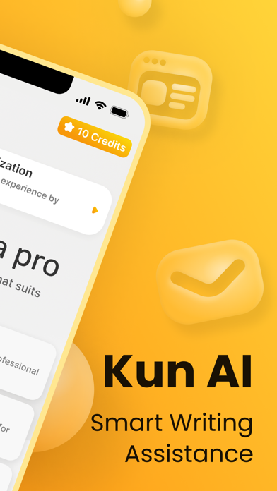Kun AI: Email & Social Content Screenshot