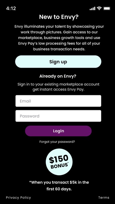 Envy Pay Screenshot