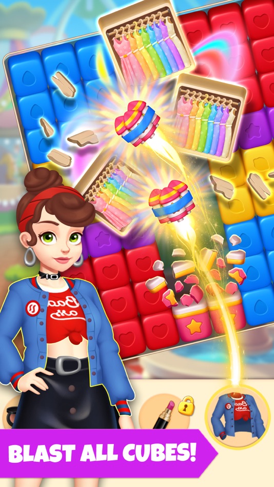 #2. Makeover Blast:Match & Puzzle (iOS) By: CUBE(HONG KONG) TECHNOLOGY CO., LIMITED