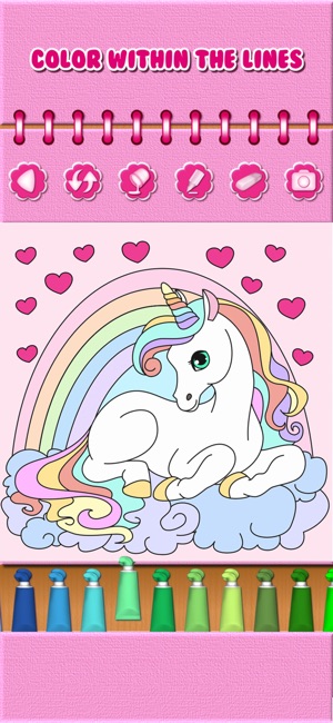 Cute Unicorn Coloring Book - Volume 1