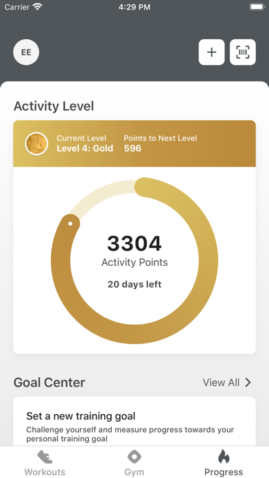 Alfa Fitness. Screenshot