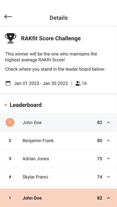 RAKfit Screenshot