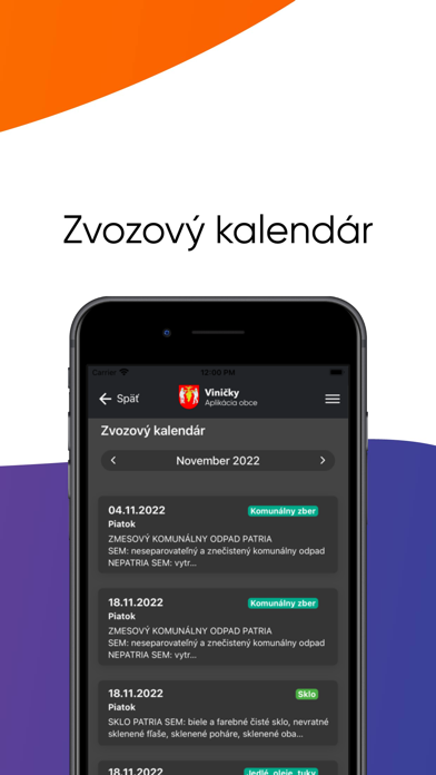 Obec Viničky Screenshot