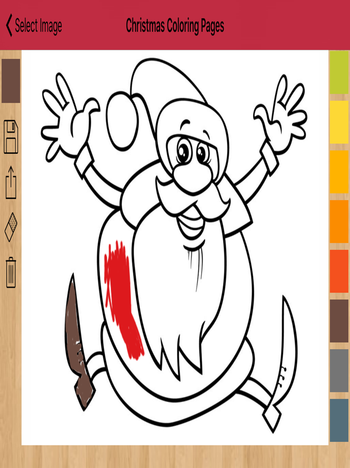 Christmas Coloring Pages Santa