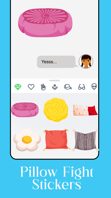 Pillow Fight Stickers Screenshot