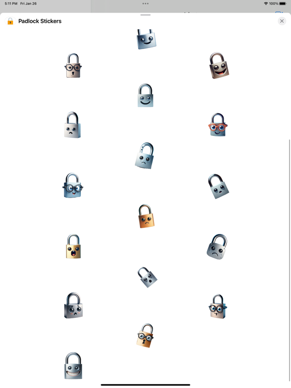 Screenshot #5 pour Padlock Stickers