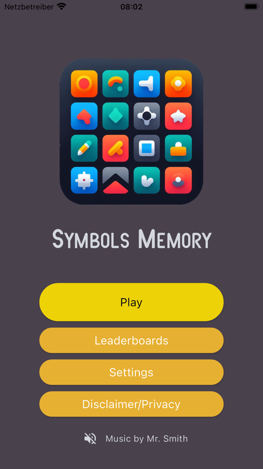 #1. Symbols Memory Game (iOS) By: Andreas Geitmann