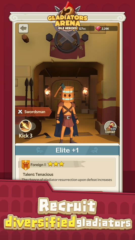 #5. Gladiators Arena: Idle Tycoon (iOS) By: Lion Studios Plus