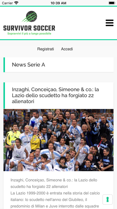 Leghe Survivor Soccer Screenshot
