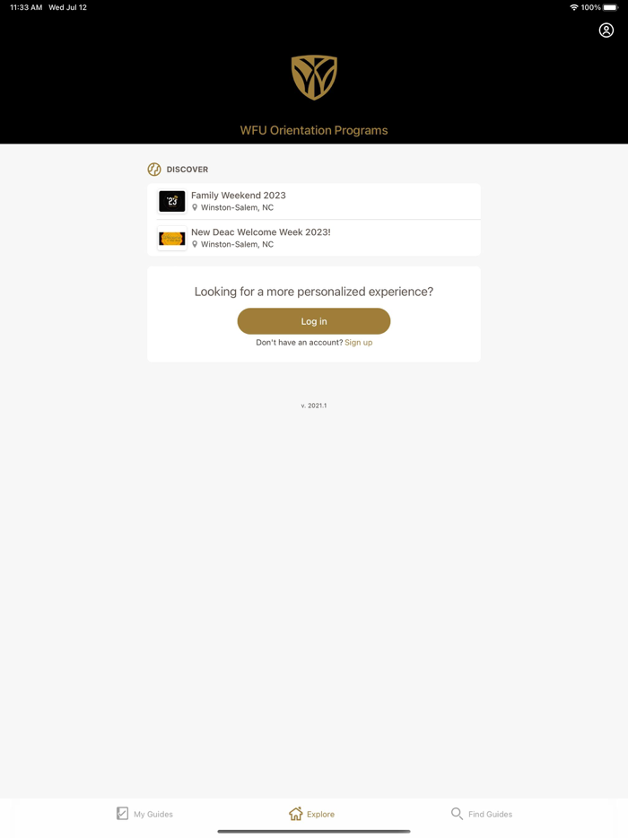 WFU Orientation Programs