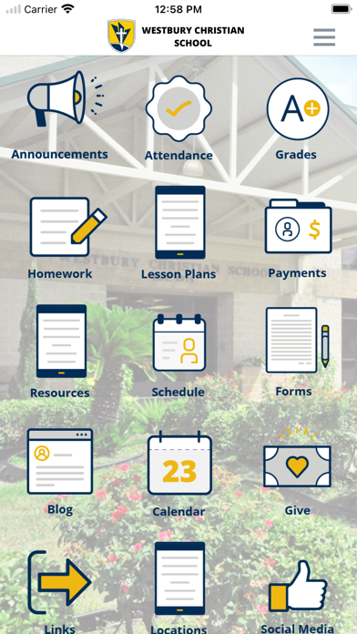Westbury Christian School Screenshot