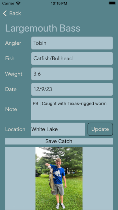 Fish 'Em Up - Fishing Tracker Screenshot