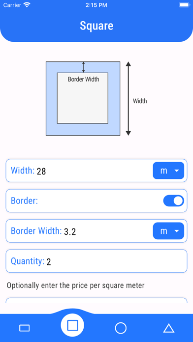 Screenshot #3 pour Square Meters Calculator Pro