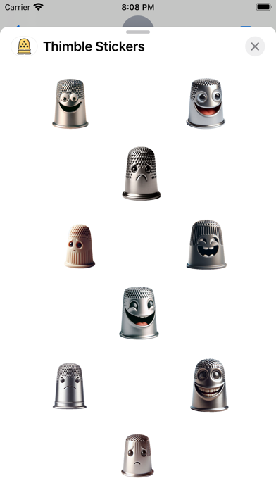 Screenshot #1 pour Thimble Stickers