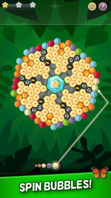 Bubble Cloud: Spinning Match-3 Screenshot