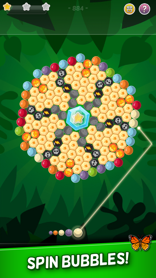 #1. Bubble Cloud: Spinning Match-3 (iOS) Bởi: Valas Media