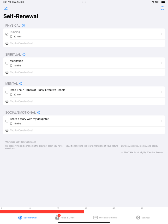 ReHabit  Focus Life Goals