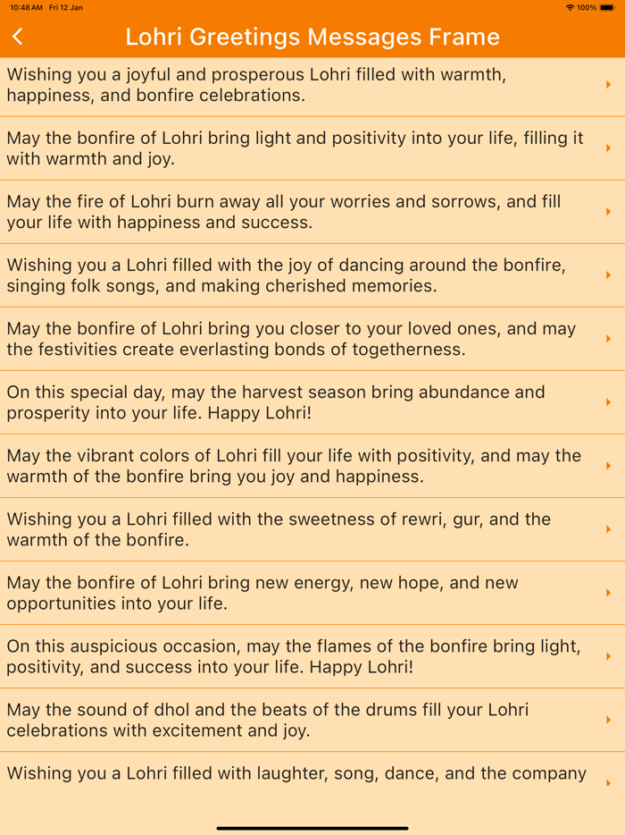 Lohri Greetings Messages Frame