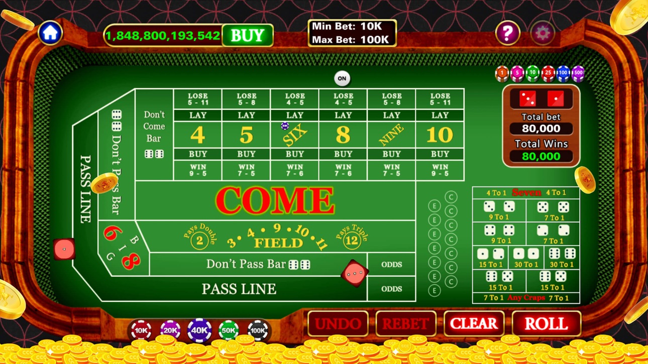 Craps - Casino Style! screenshot 2