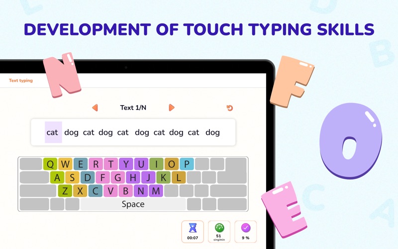 Typing Learn: Alphabet Test Screenshot