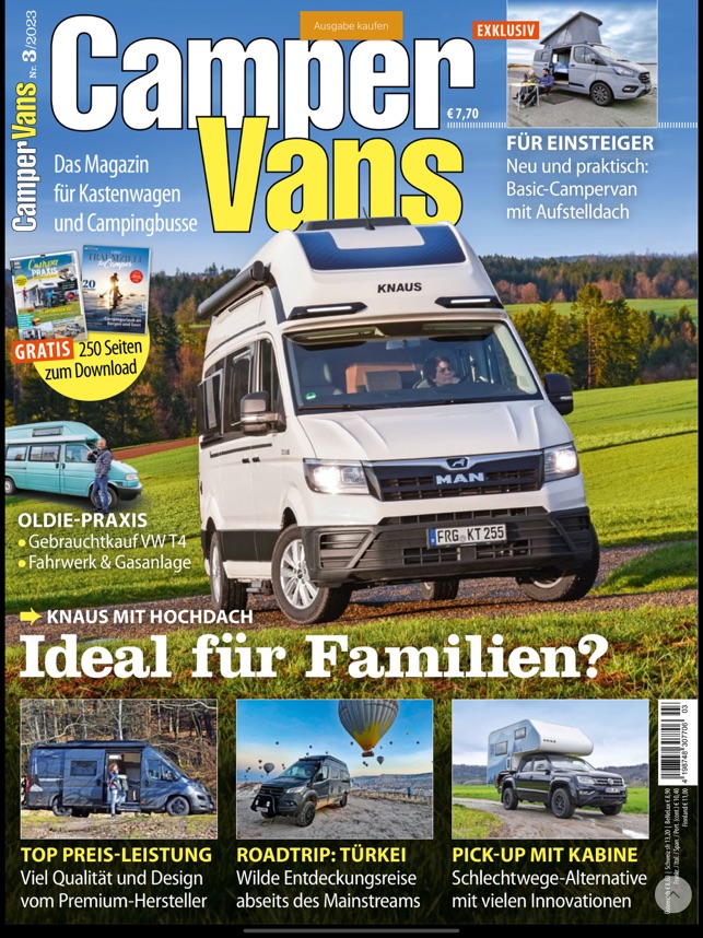 CamperVans - Das Magazin für Campingbusse und Kastenwagen