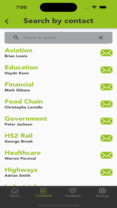 RSK Contact Screenshot