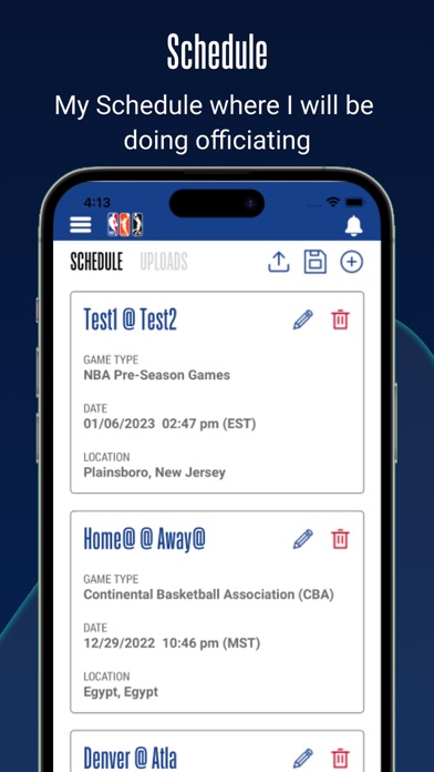 NBA Officials Screenshot