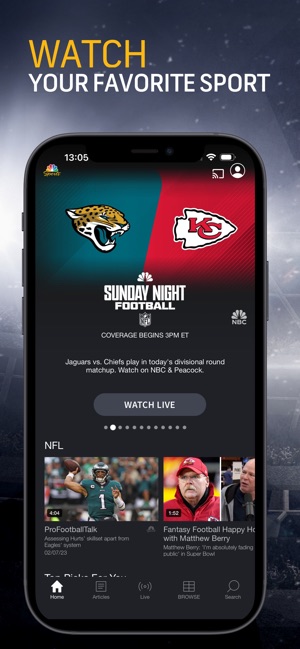 nbc sunday night football live stream