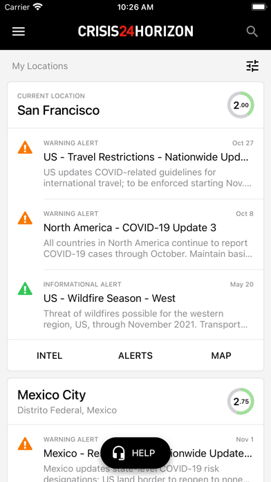 Crisis24 Horizon Mobile Screenshot