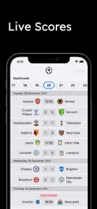 Scores for Premier League screenshot #1 for iPhone