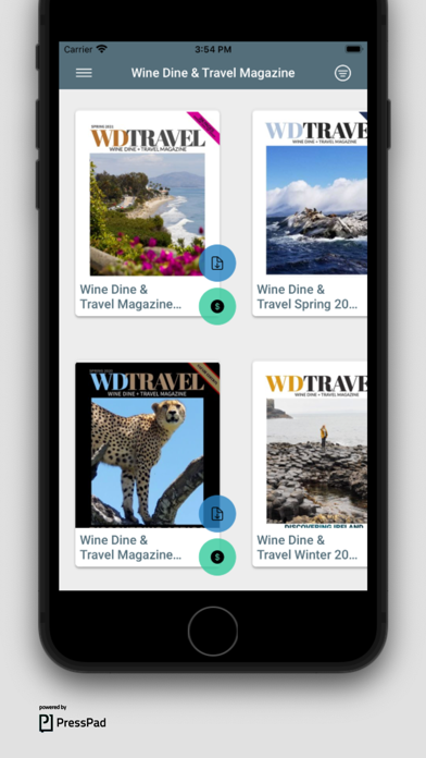 Screenshot #1 pour Wine Dine & Travel Magazine