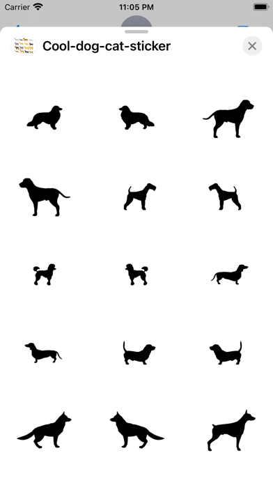 Cool dog cat sticker Screenshot