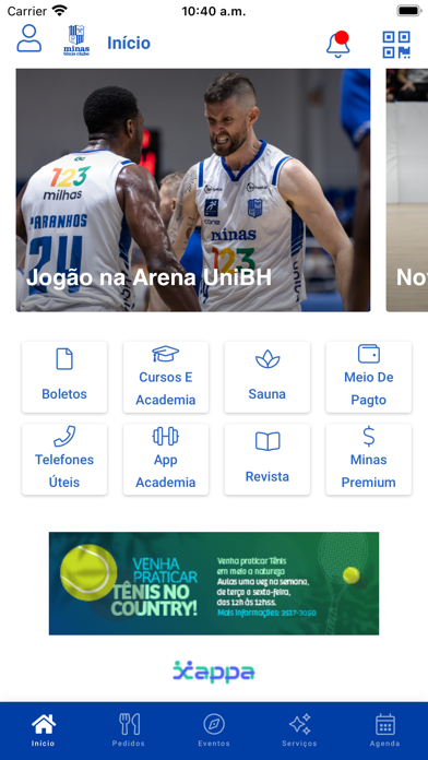 Minas Tênis Clube Screenshot
