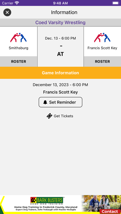 Smithsburg Leopard Athletics Screenshot