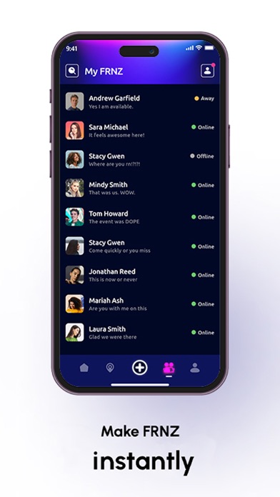 Frnz App Screenshot