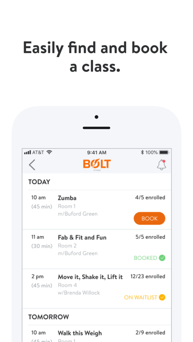 Bolt Fitness Online Screenshot