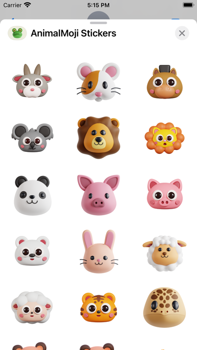 Screenshot #3 pour Cute Animal - Stickers