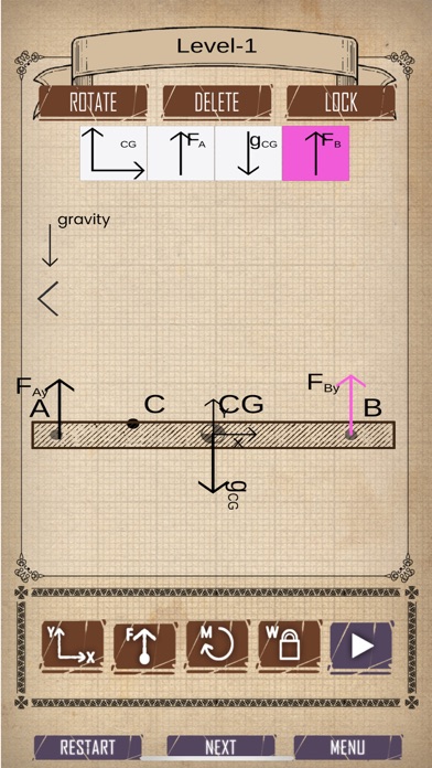 Free-Body Diagram Screenshot