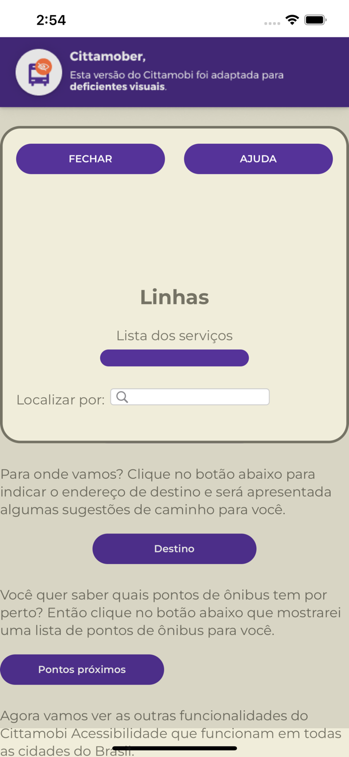 Acessibilidade - CittaMobi