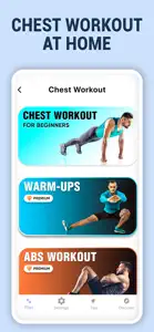 Chest Workout for Men at Home screenshot #1 for iPhone