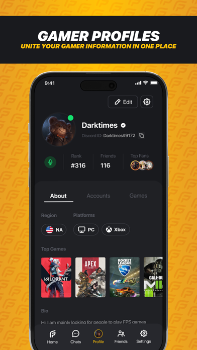 PlayerFinder: LFG, Chat & Play Screenshot